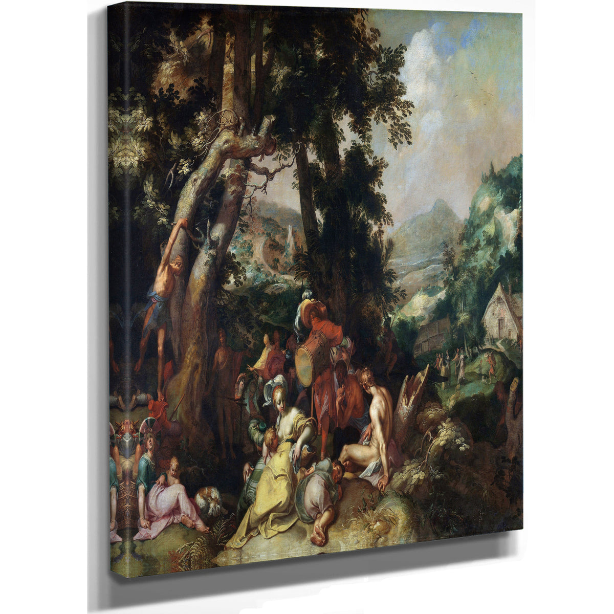 The Preaching Of Saint John The Baptist By Abraham Bloemaert