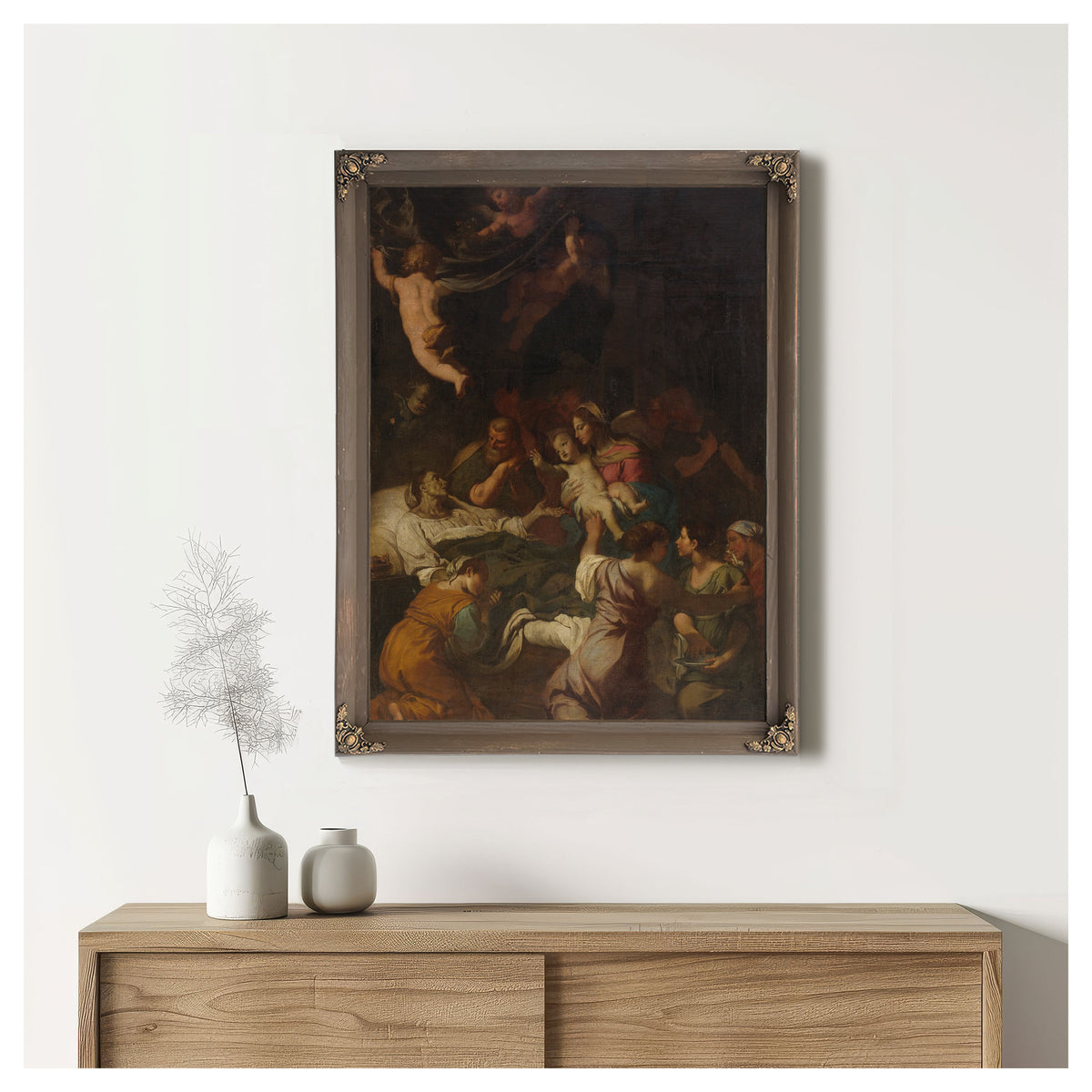 The Death Of Saint Anne By Fabrizio Chiari