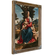 La Vierge A Lenfant Avec Saint Jean Baptiste Dans Un Paysage 2 By Girolamo Alibrandi