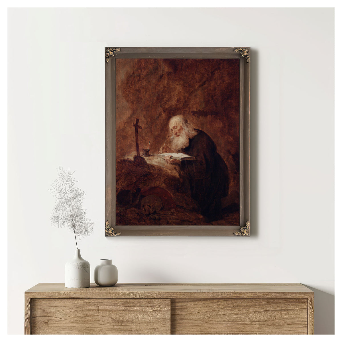 Saint Jerome 3 By Jan Olis