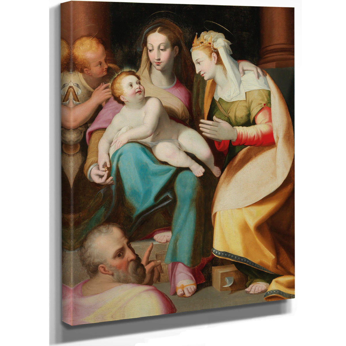 The Mystical Marriage Of Saint Catherine 2 By Lorenzo Sabatini