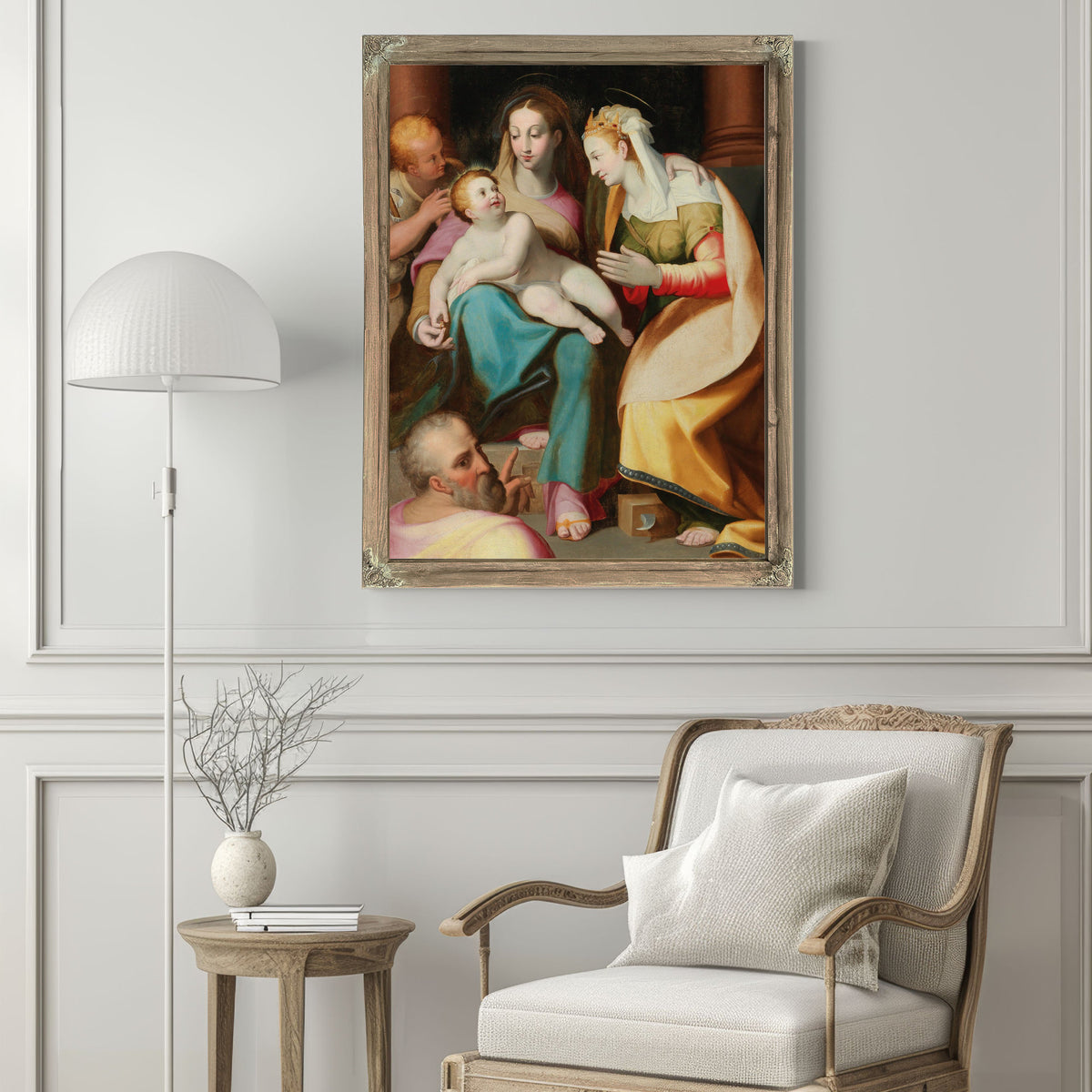 The Mystical Marriage Of Saint Catherine 2 By Lorenzo Sabatini