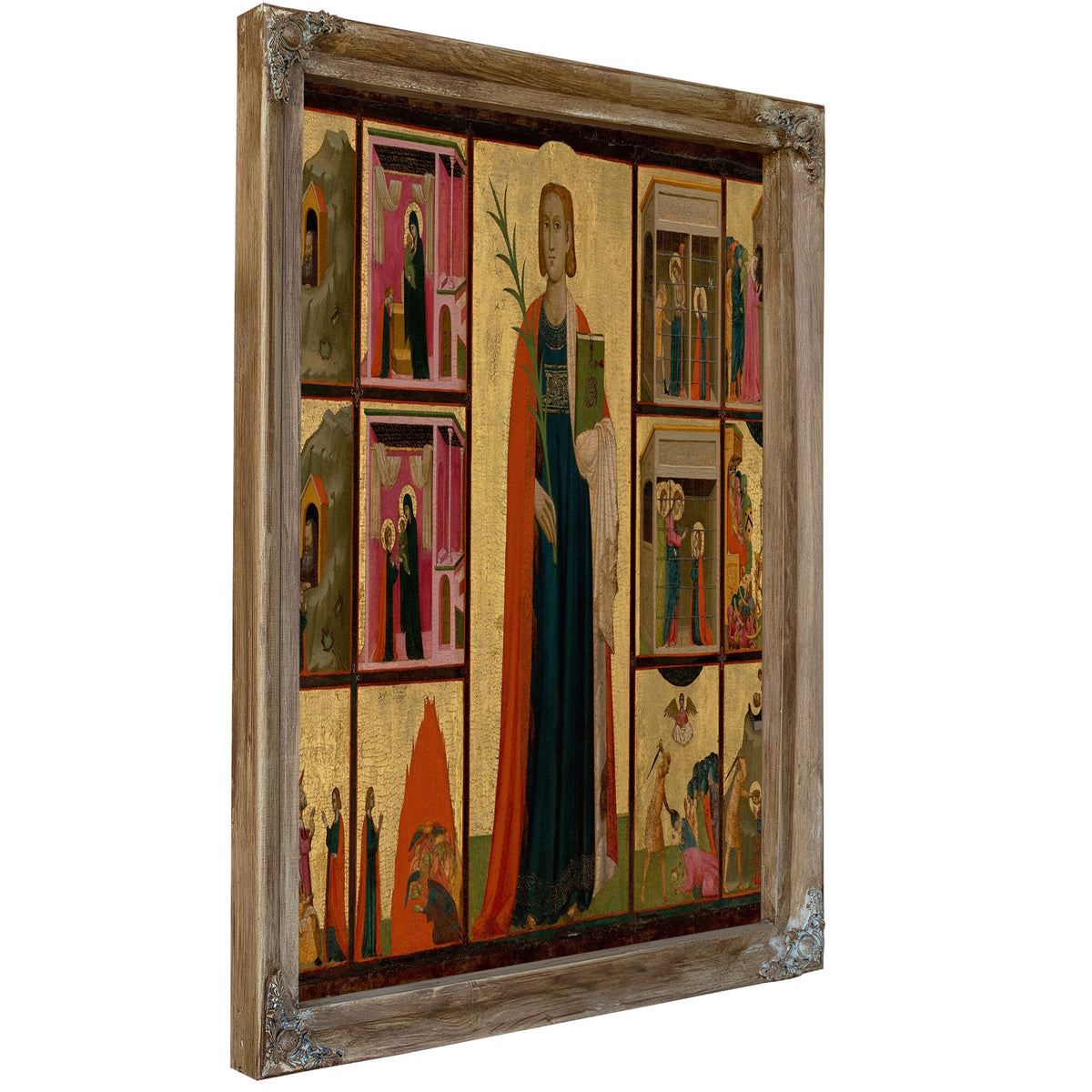 Saint Catherine Of Alexandria And Twelve Scenes From Her Life By Donato d'Arezzo