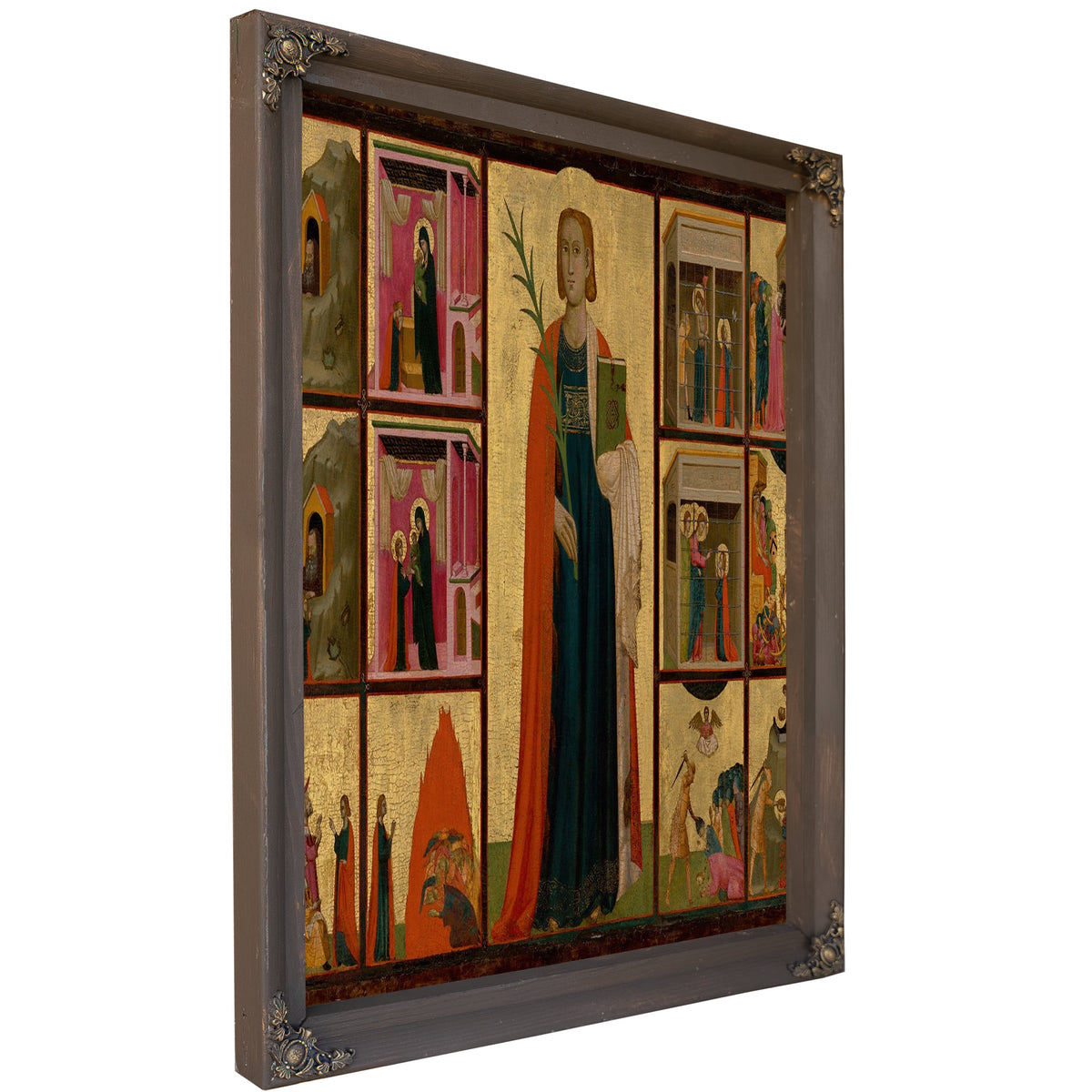 Saint Catherine Of Alexandria And Twelve Scenes From Her Life By Donato d'Arezzo