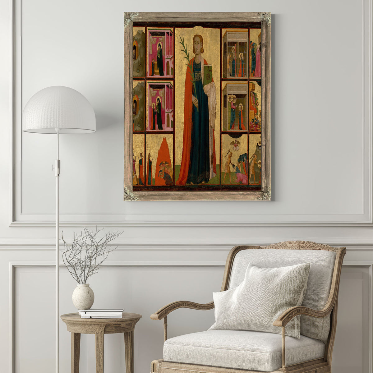 Saint Catherine Of Alexandria And Twelve Scenes From Her Life By Donato d'Arezzo