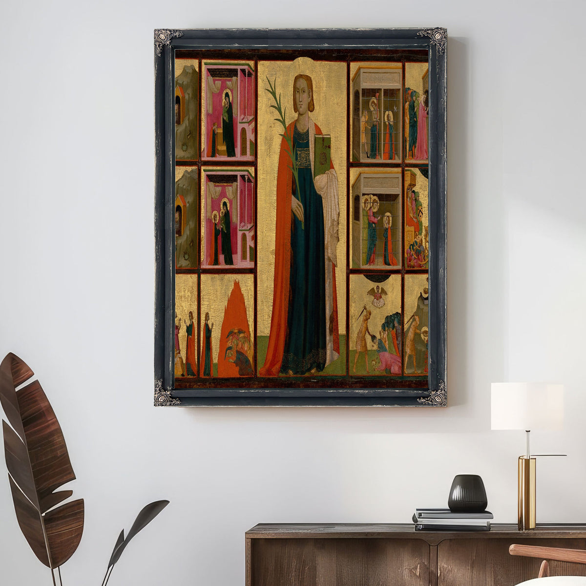 Saint Catherine Of Alexandria And Twelve Scenes From Her Life By Donato d'Arezzo