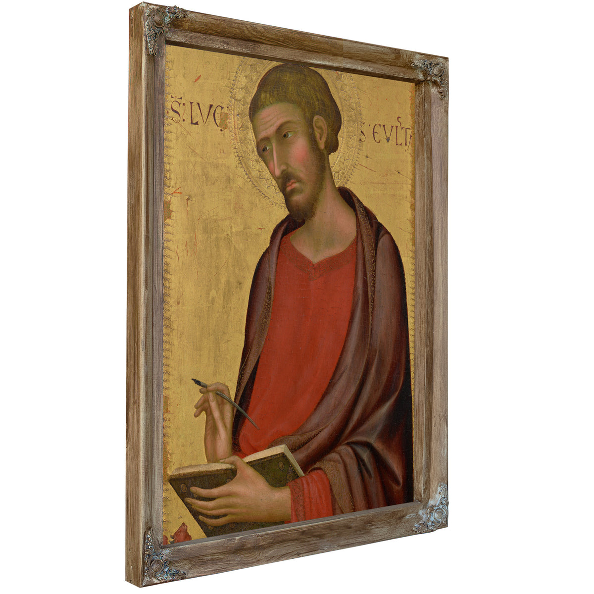Saint Luke 12 By Simone Martini