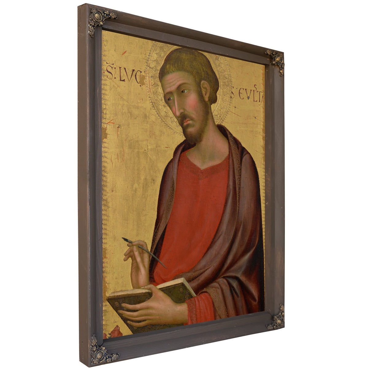 Saint Luke 12 By Simone Martini