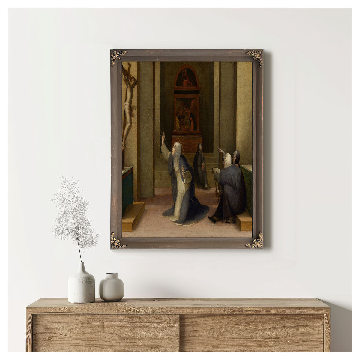 Saint Catherine Of Siena Receiving The Stigmata By Domenico Beccafumi