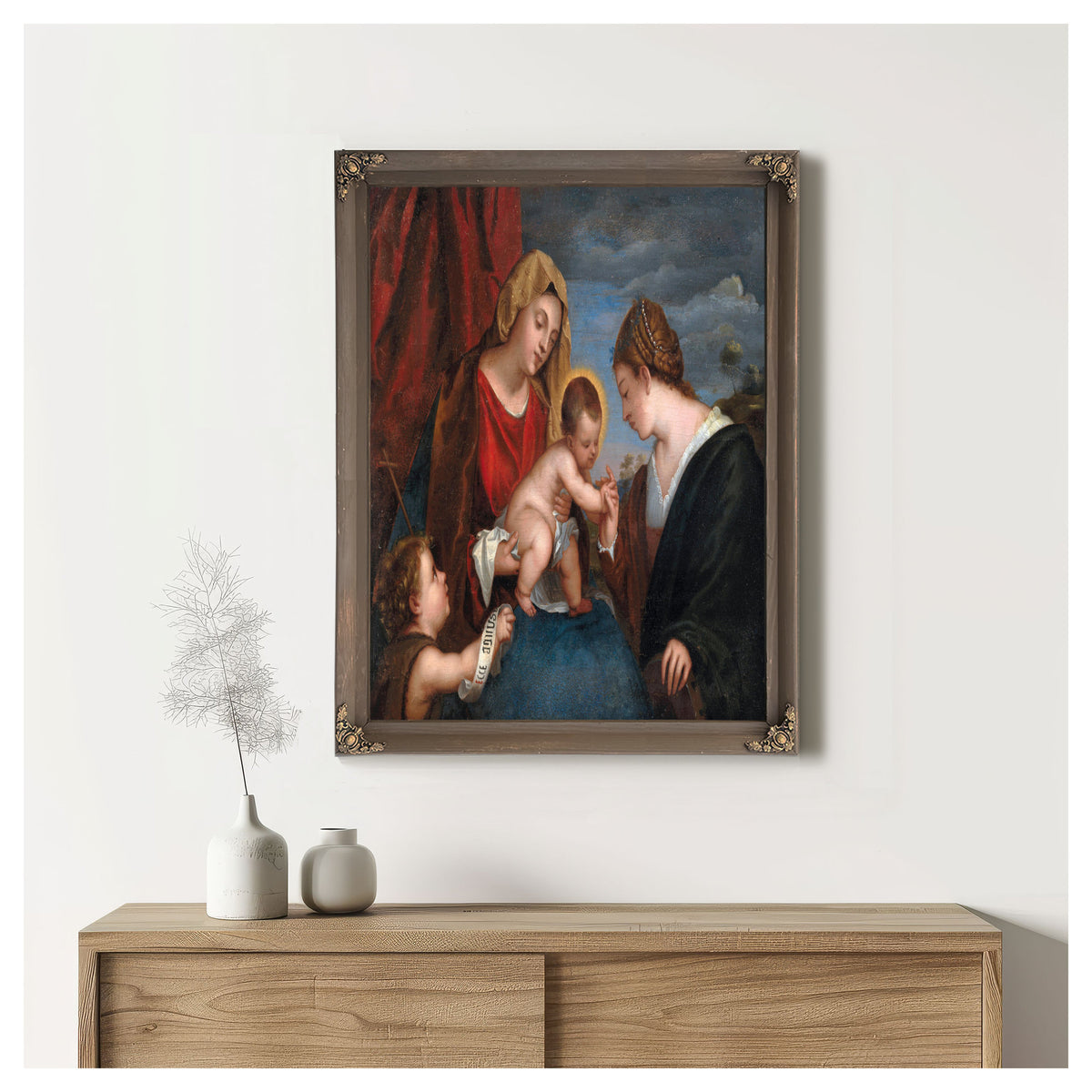 The Mystical Marriage Of Saint Catherine 8 By Venetian School