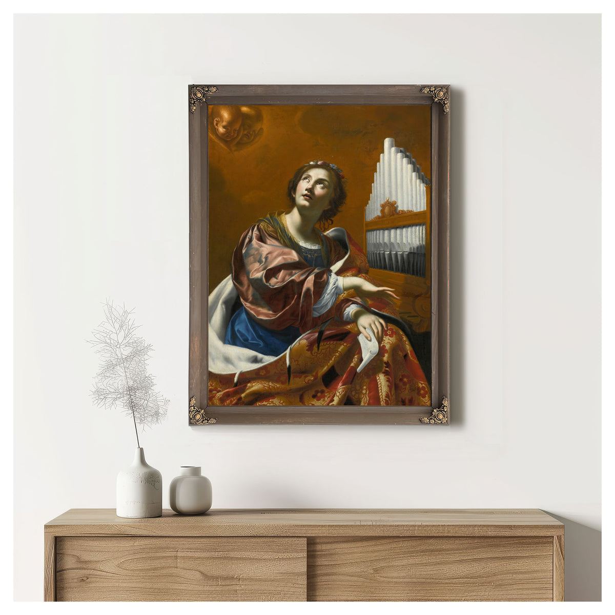 Saint Cecilia 13 By Follower Of Simon Vouet