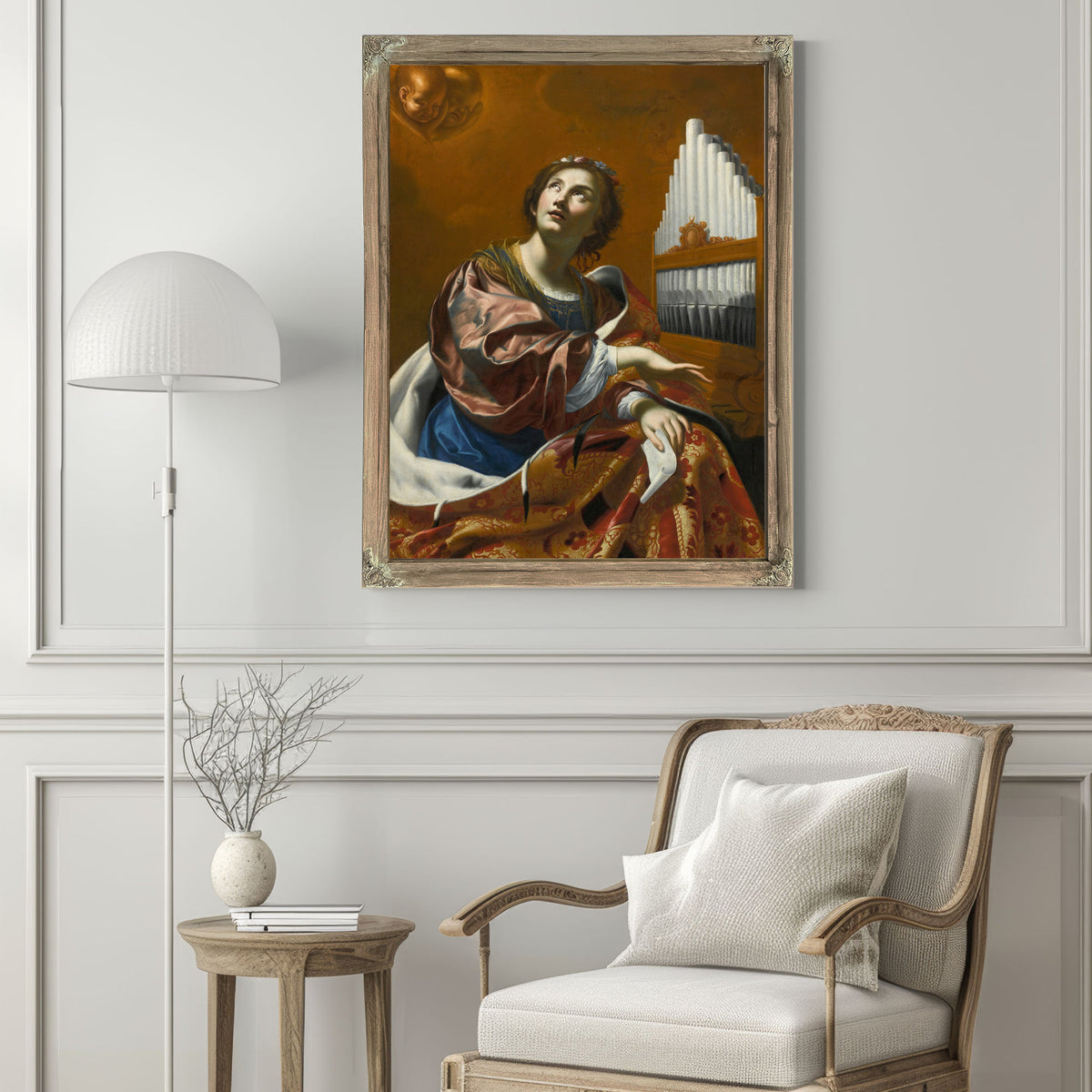 Saint Cecilia 13 By Follower Of Simon Vouet