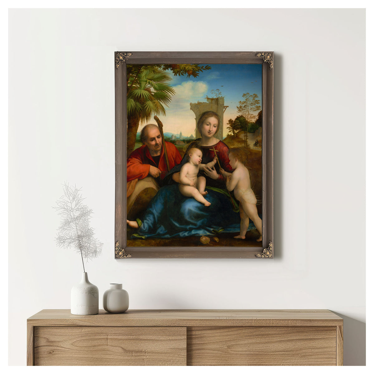 The Rest On The Flight Into Egypt With Saint John The Baptist By Fra Bartolomeo