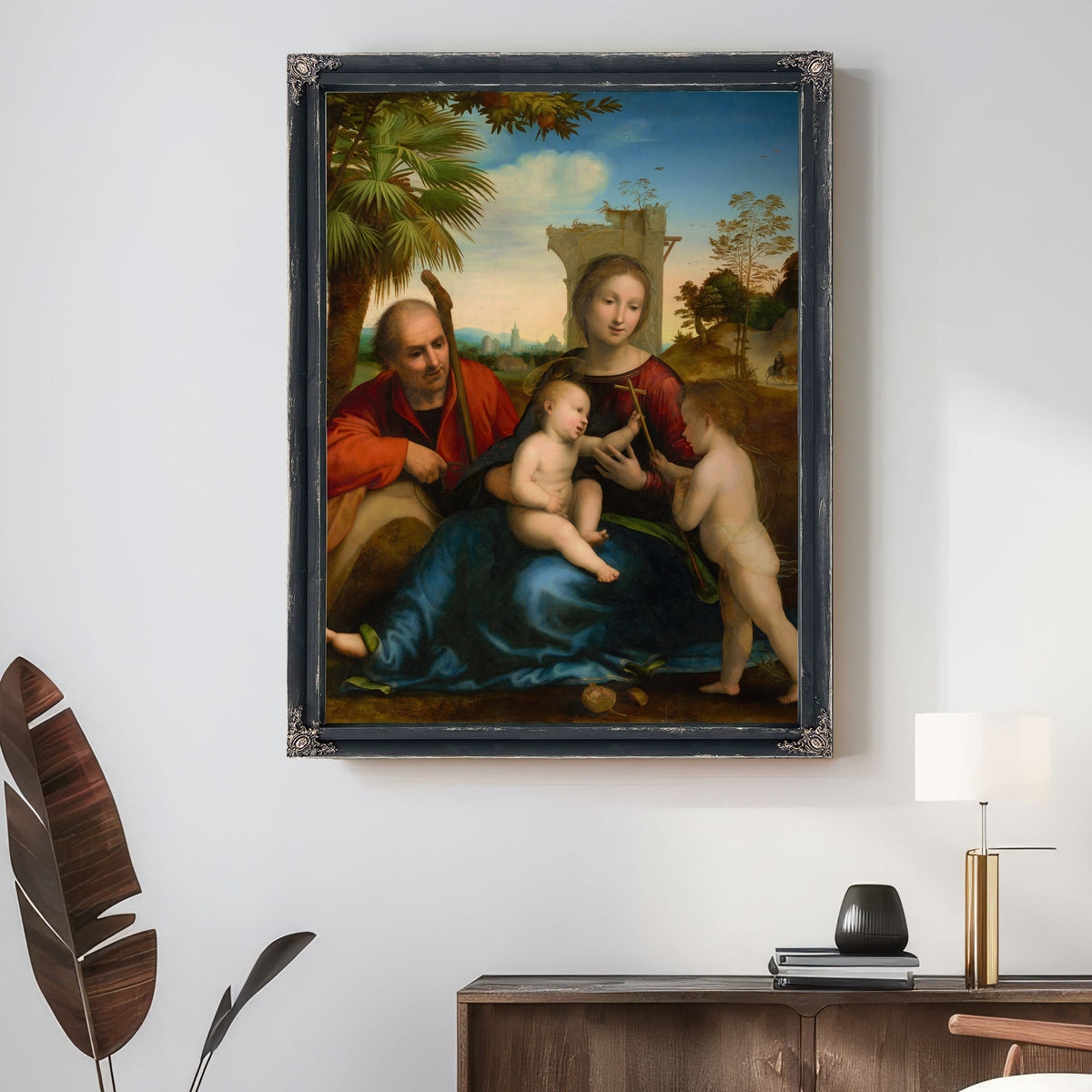 The Rest On The Flight Into Egypt With Saint John The Baptist By Fra Bartolomeo