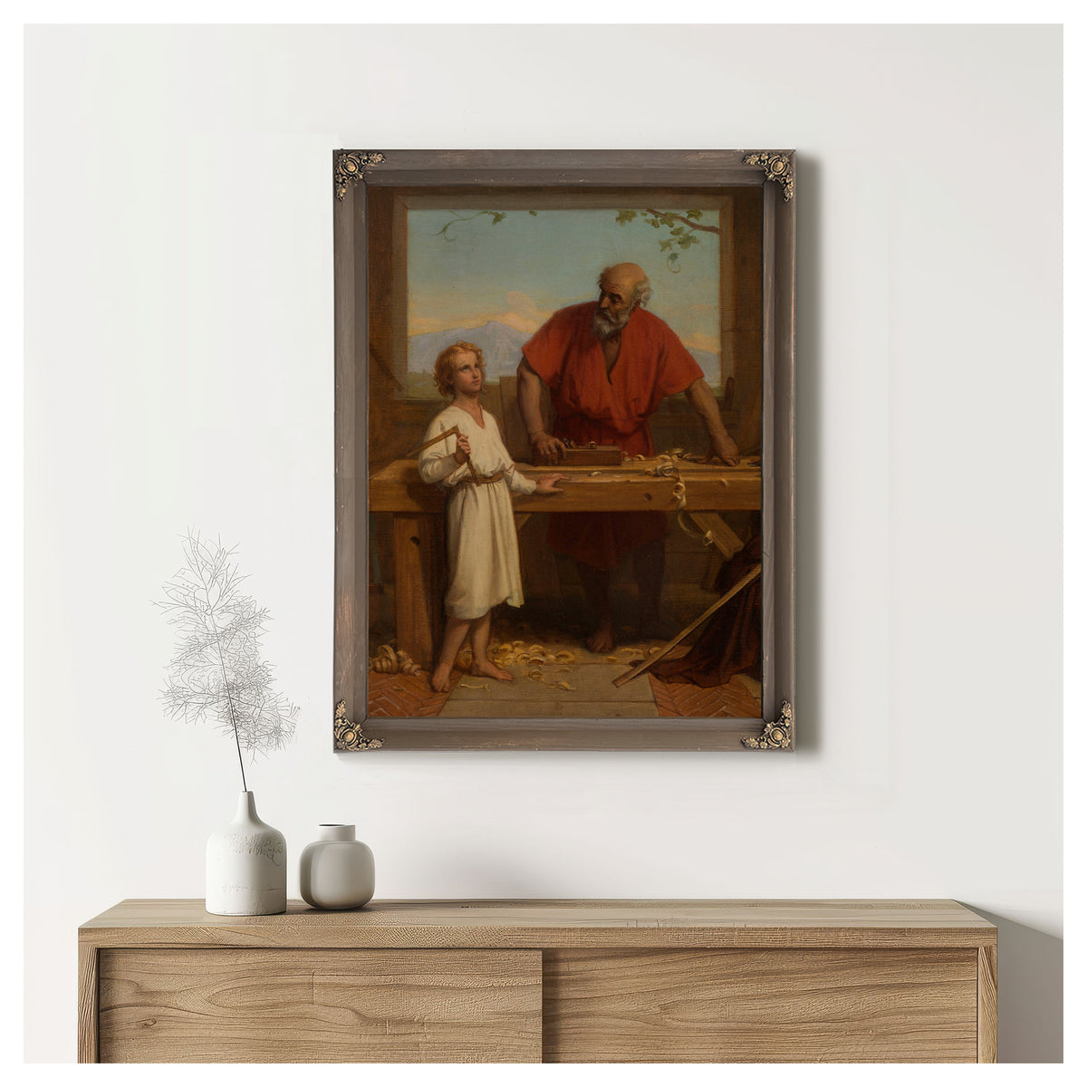 Saint Joseph Et Lenfant By Jules Richomme