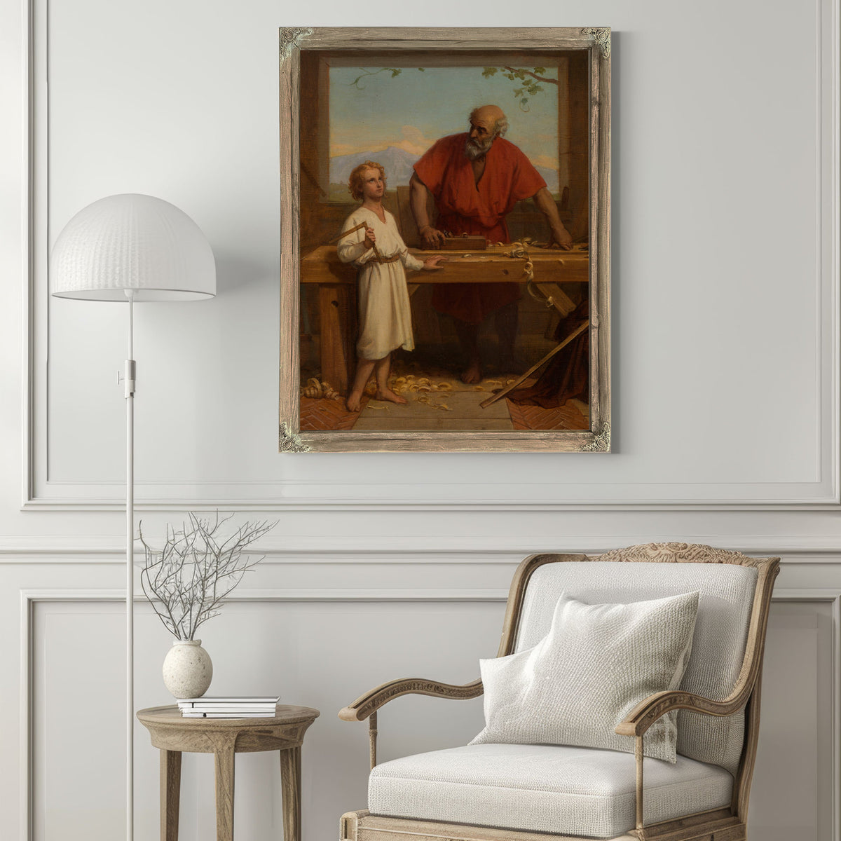 Saint Joseph Et Lenfant By Jules Richomme