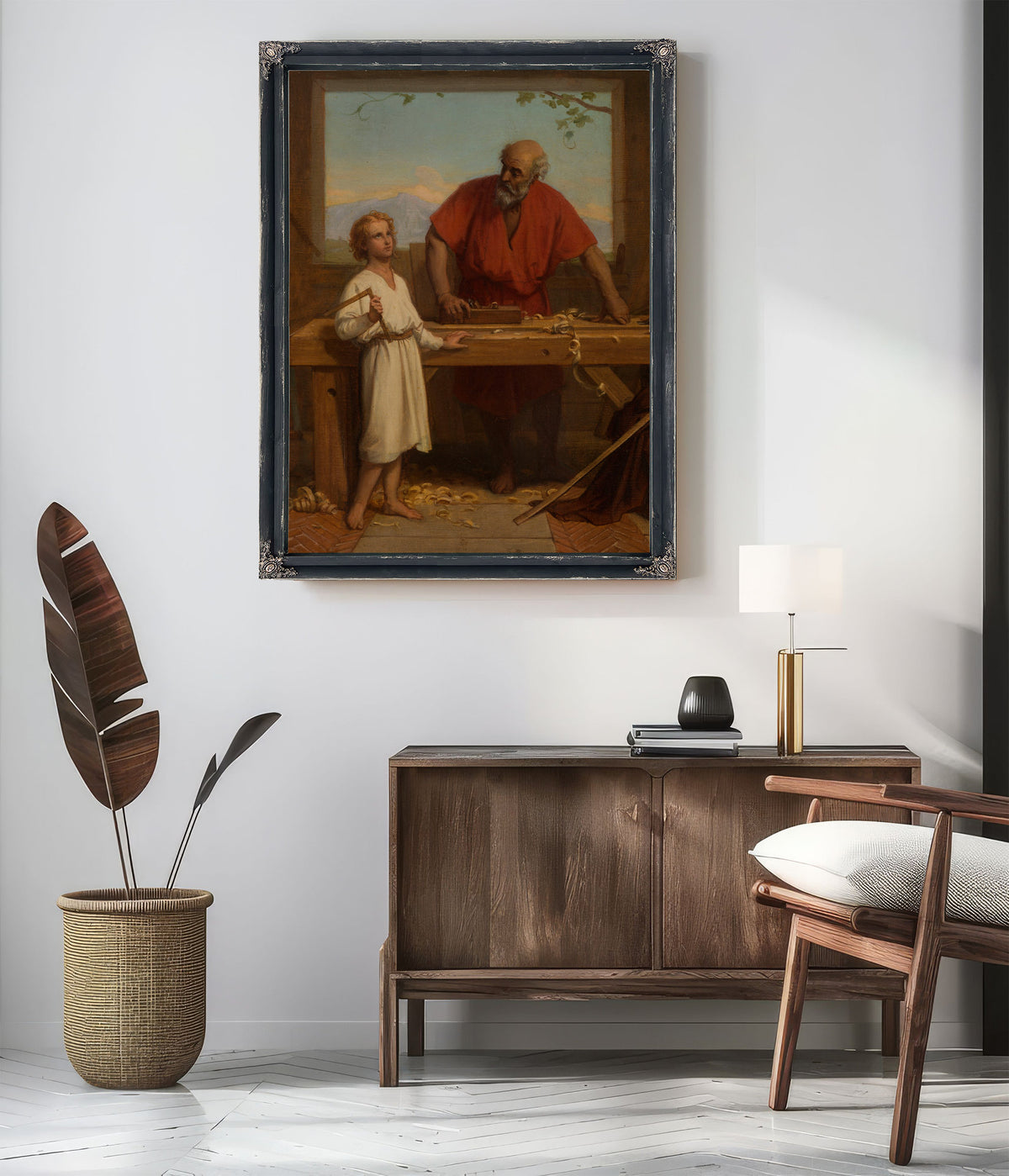 Saint Joseph Et Lenfant By Jules Richomme