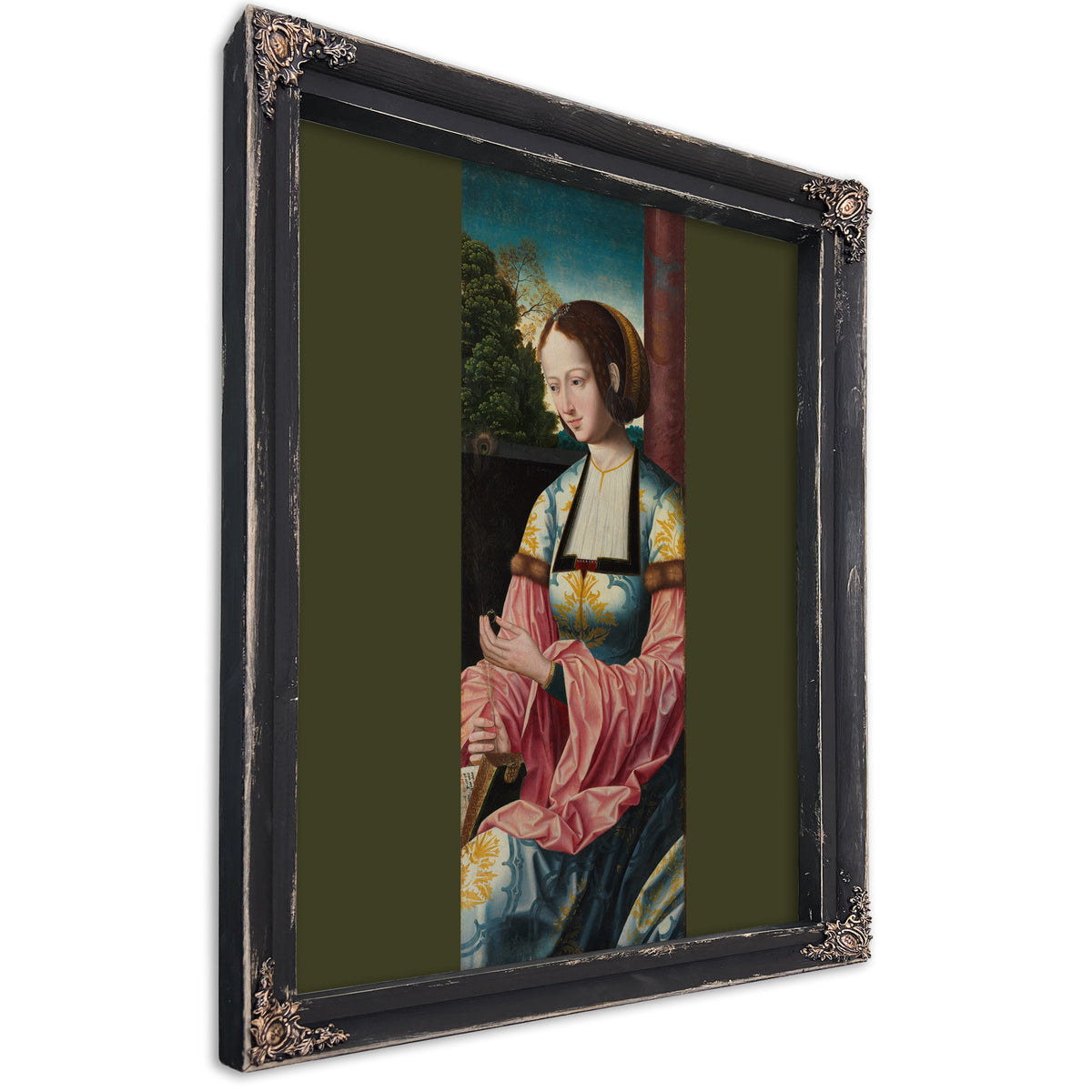 Saint Barbara 2 By Master of the Holy Blood