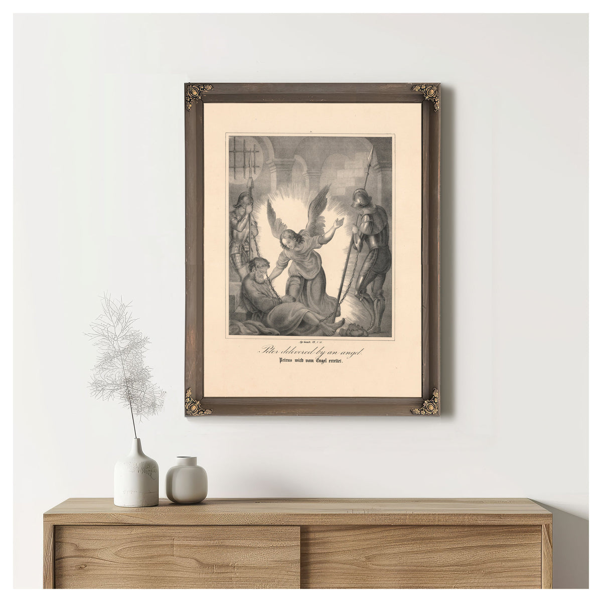 Peter Delivered By An Angel By Johann Baptist Sonderland