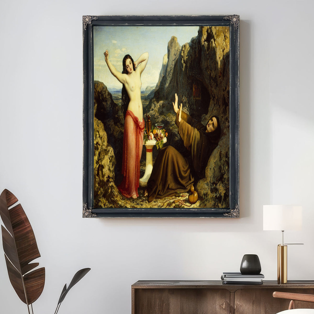 The Temptation Of Saint Hilarion By Dominique Louis Papety