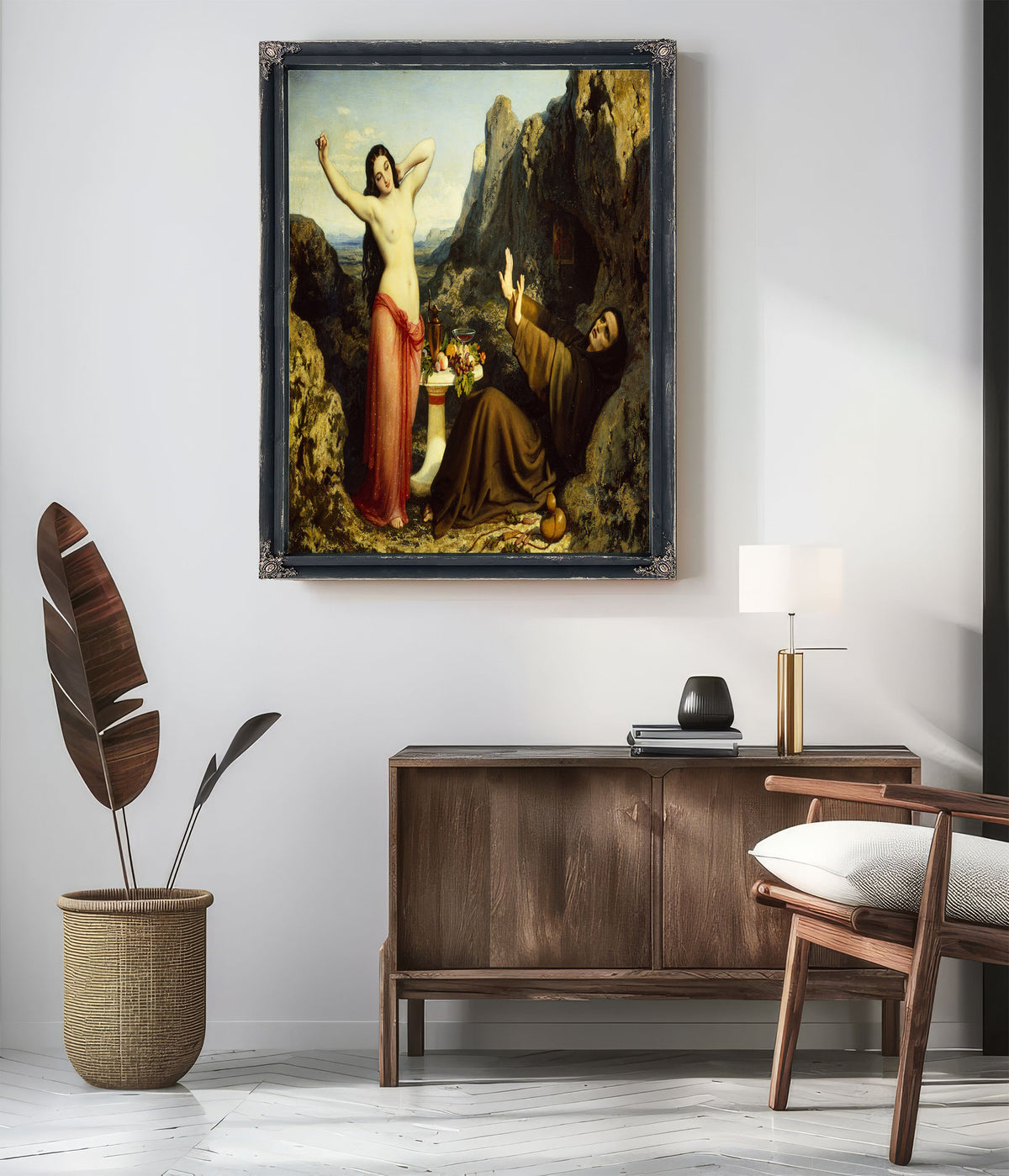The Temptation Of Saint Hilarion By Dominique Louis Papety