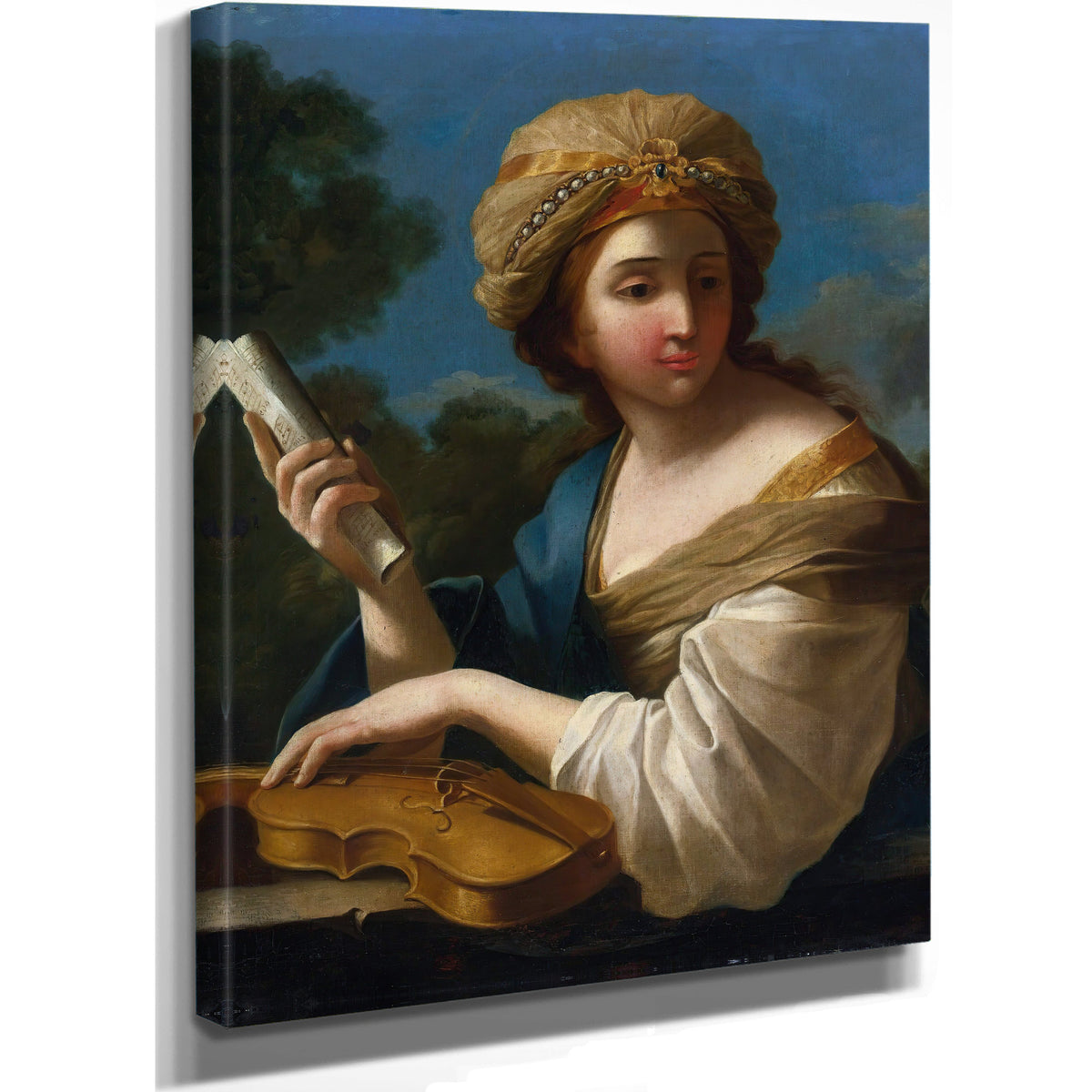 Saint Cecilia 3 By Giovanni Francesco Romanelli