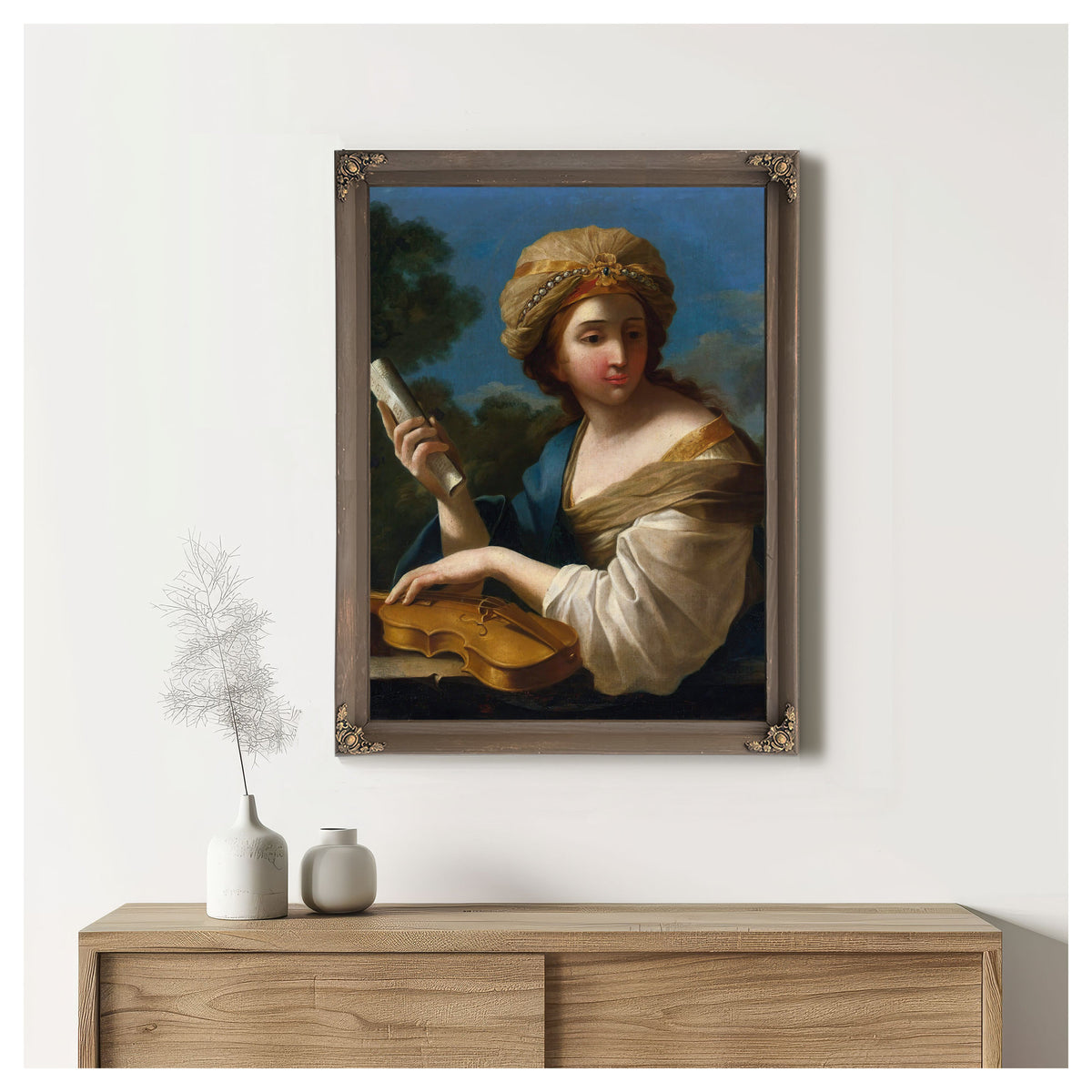 Saint Cecilia 3 By Giovanni Francesco Romanelli