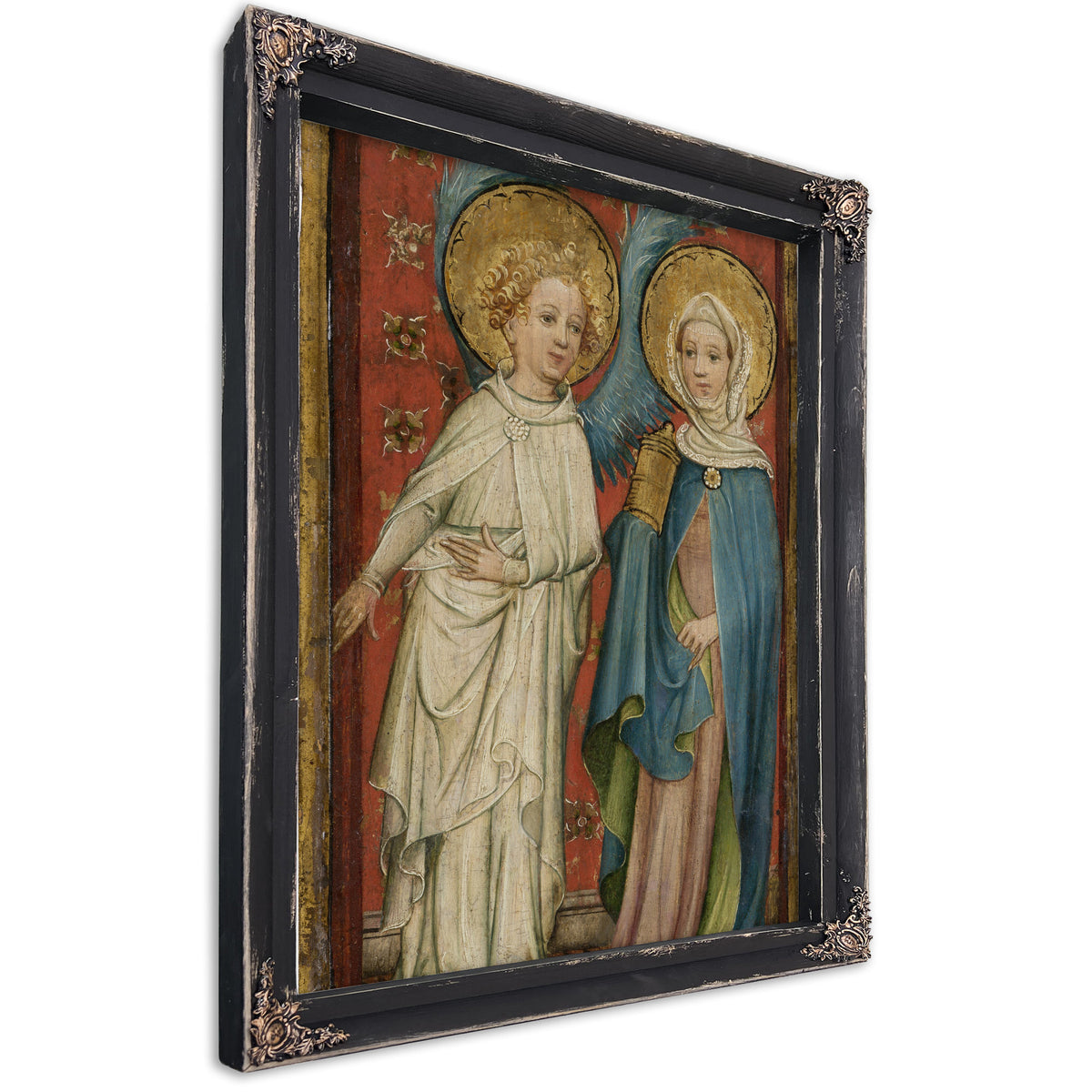 The Angel And Mary Magdalene At The Sepulchre By Older Master of the Aachen Wardrobe Doors