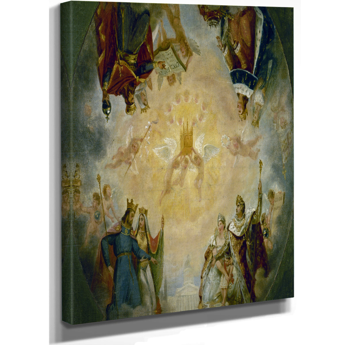 Gloire Des Dynasties Royales Et Imperiales Devant Sainte Genevieve By Antoine-Jean Gros