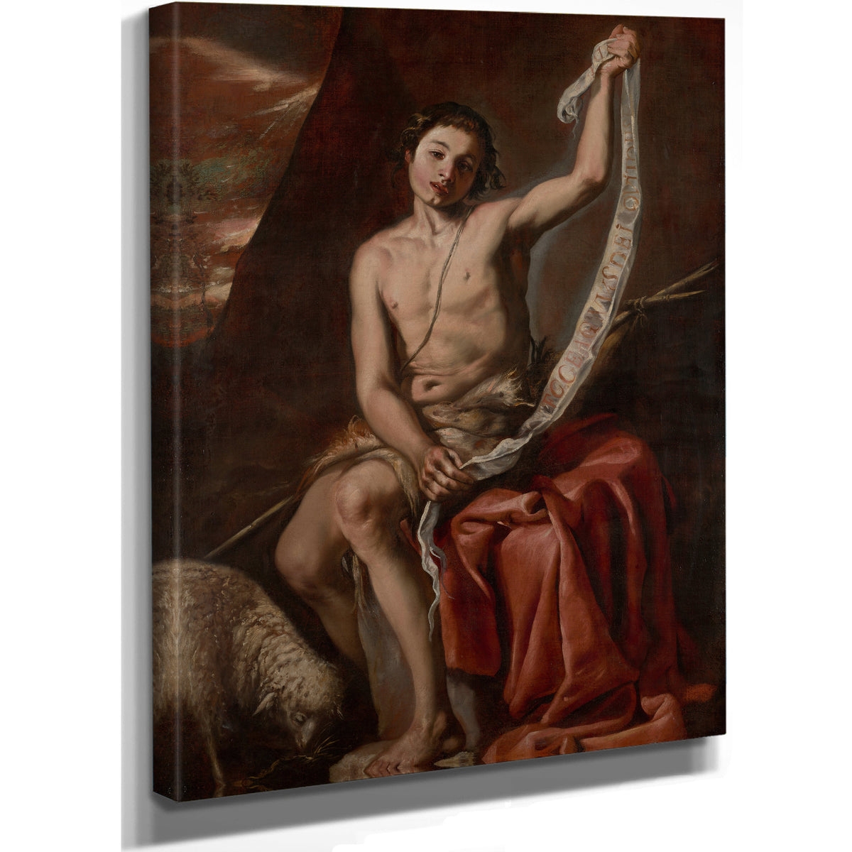 Saint John The Baptist As A Youth By Antonio del Castillo Y Saavedra