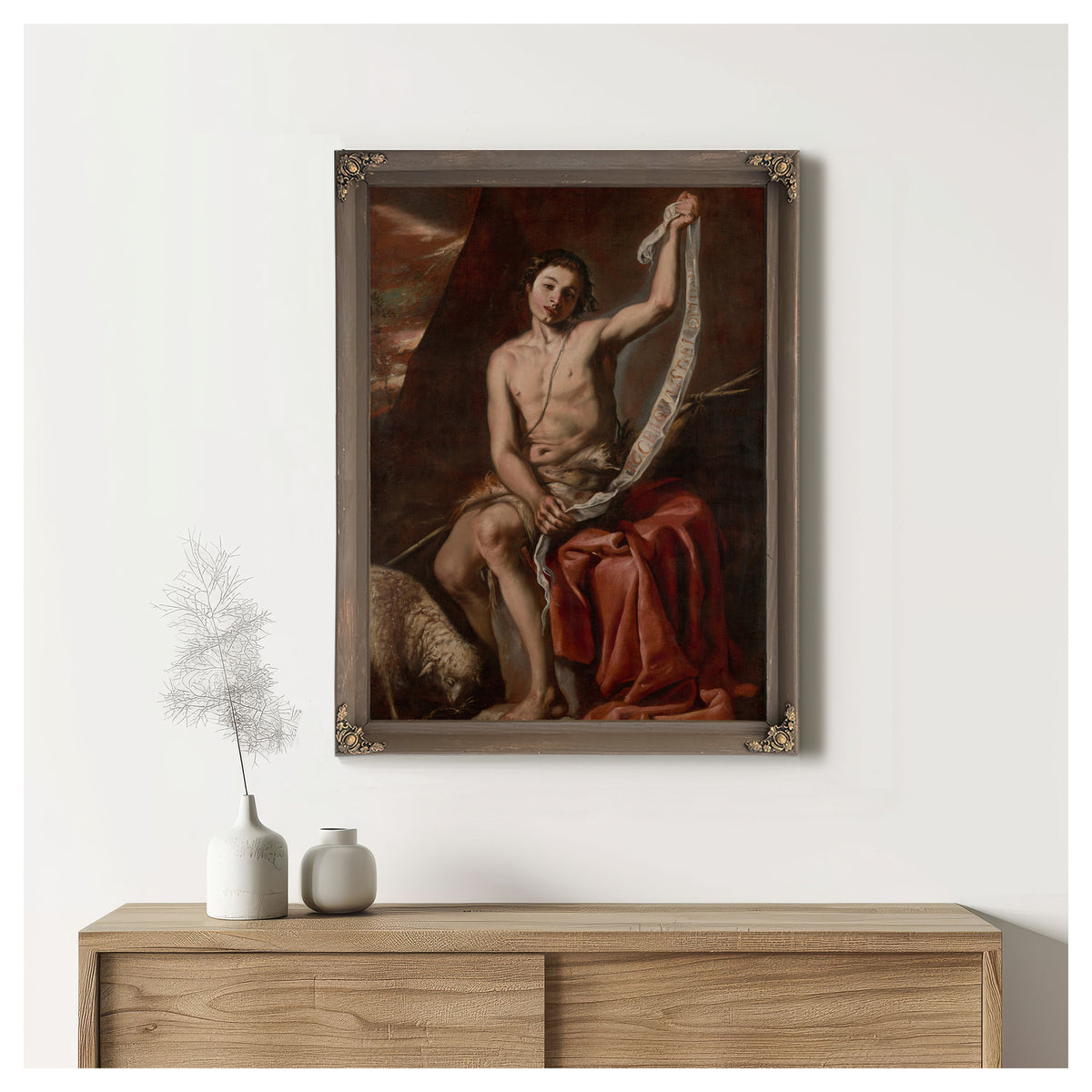 Saint John The Baptist As A Youth By Antonio del Castillo Y Saavedra