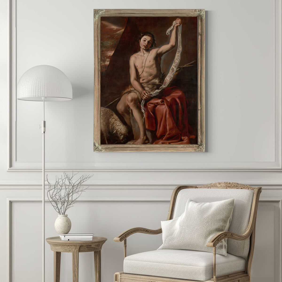 Saint John The Baptist As A Youth By Antonio del Castillo Y Saavedra