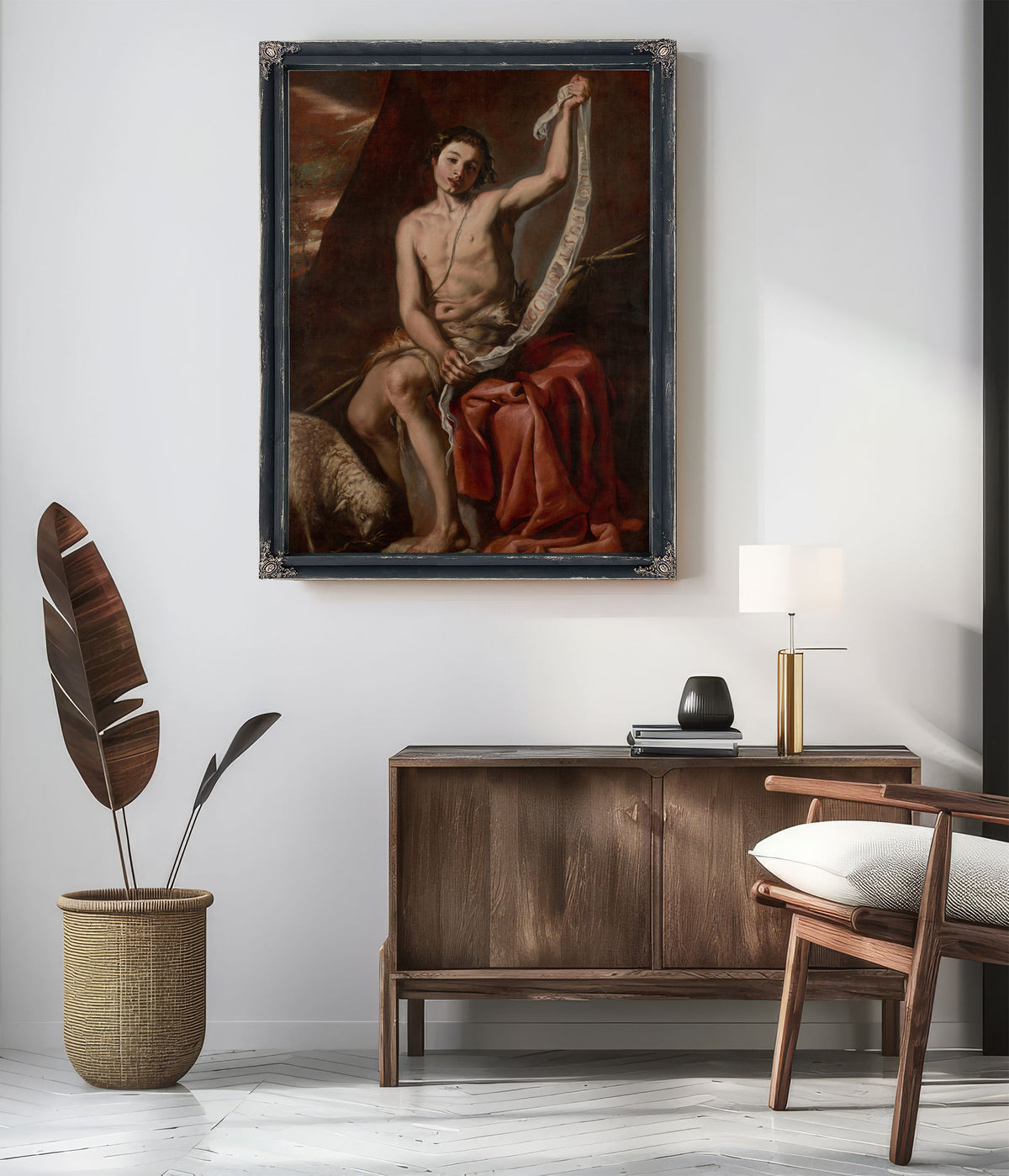 Saint John The Baptist As A Youth By Antonio del Castillo Y Saavedra