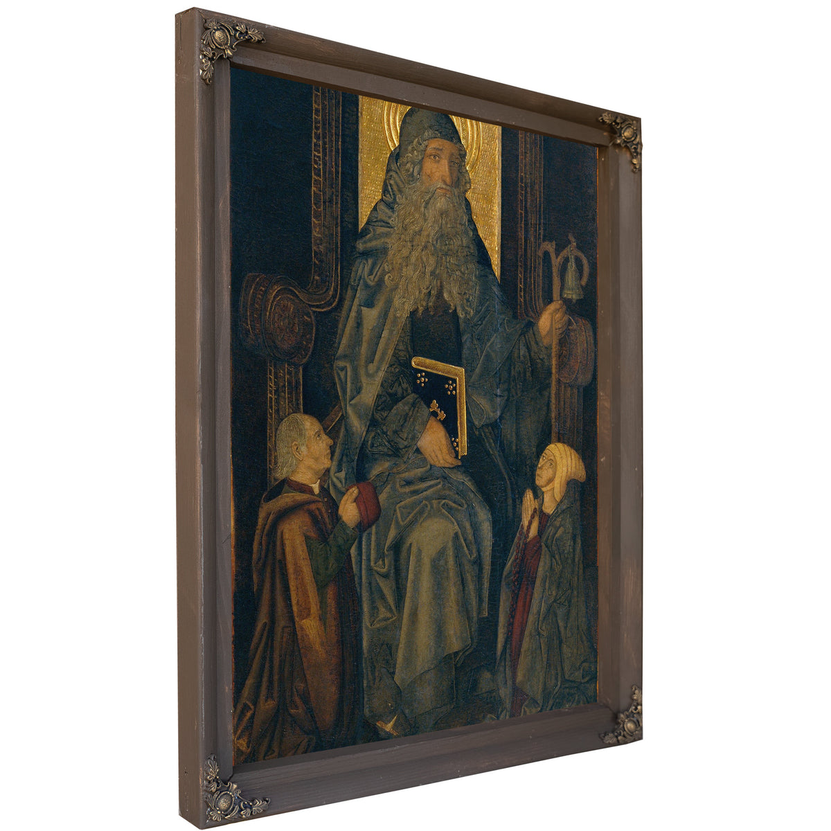 Saint Anthony The Abbot And Donors By Martín Bernat