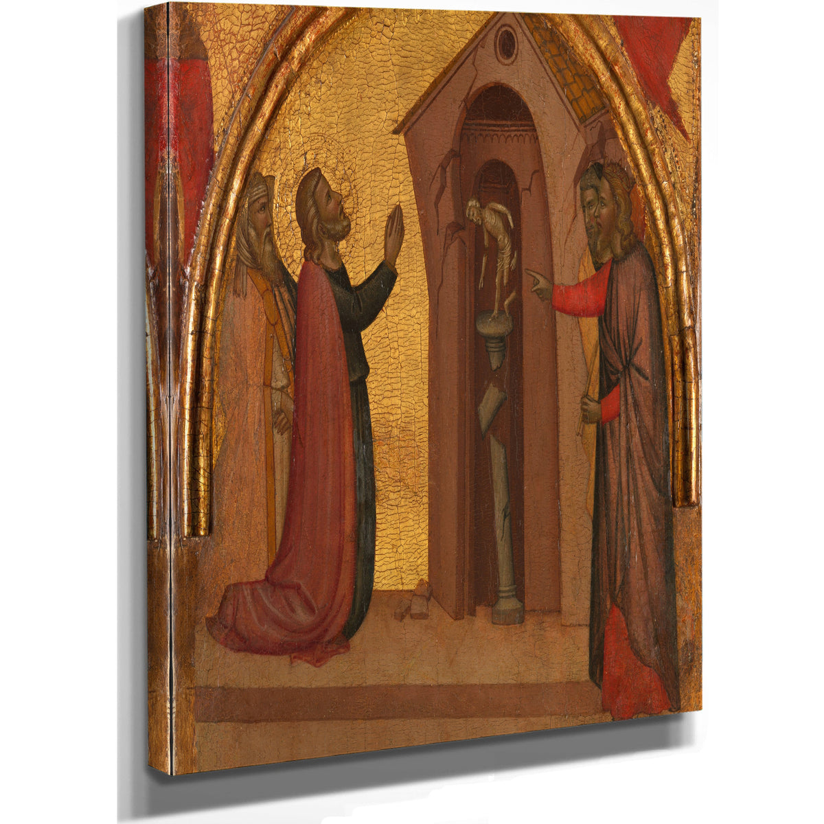 Saint John The Evangelist Causes A Pagan Temple To Collapse By Francescuccio Ghissi