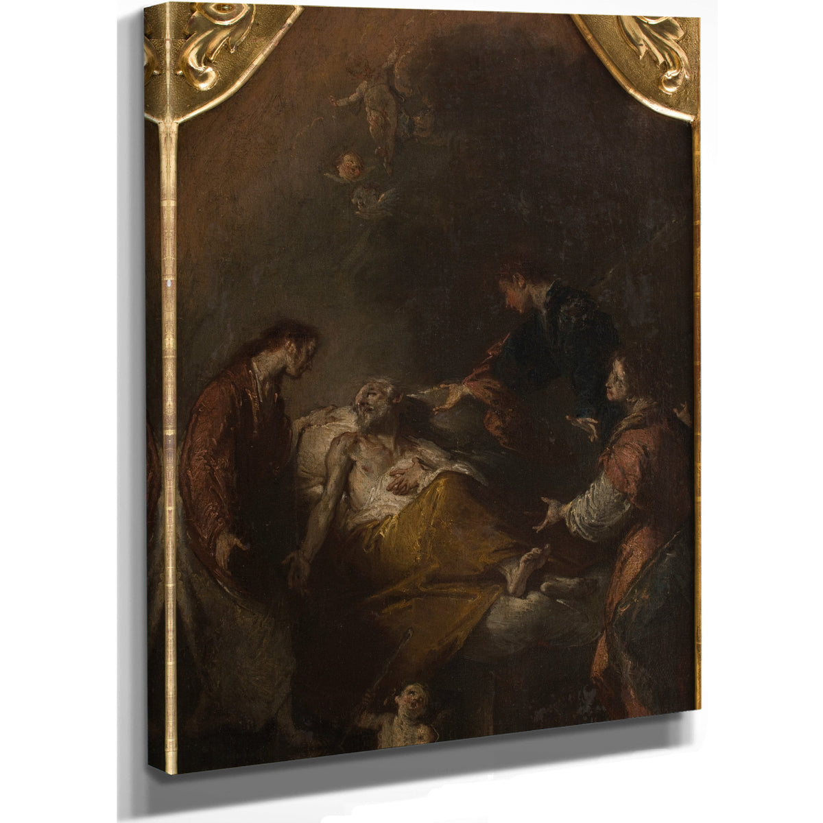 Death Of Saint Joseph By Giuseppe Bazzani