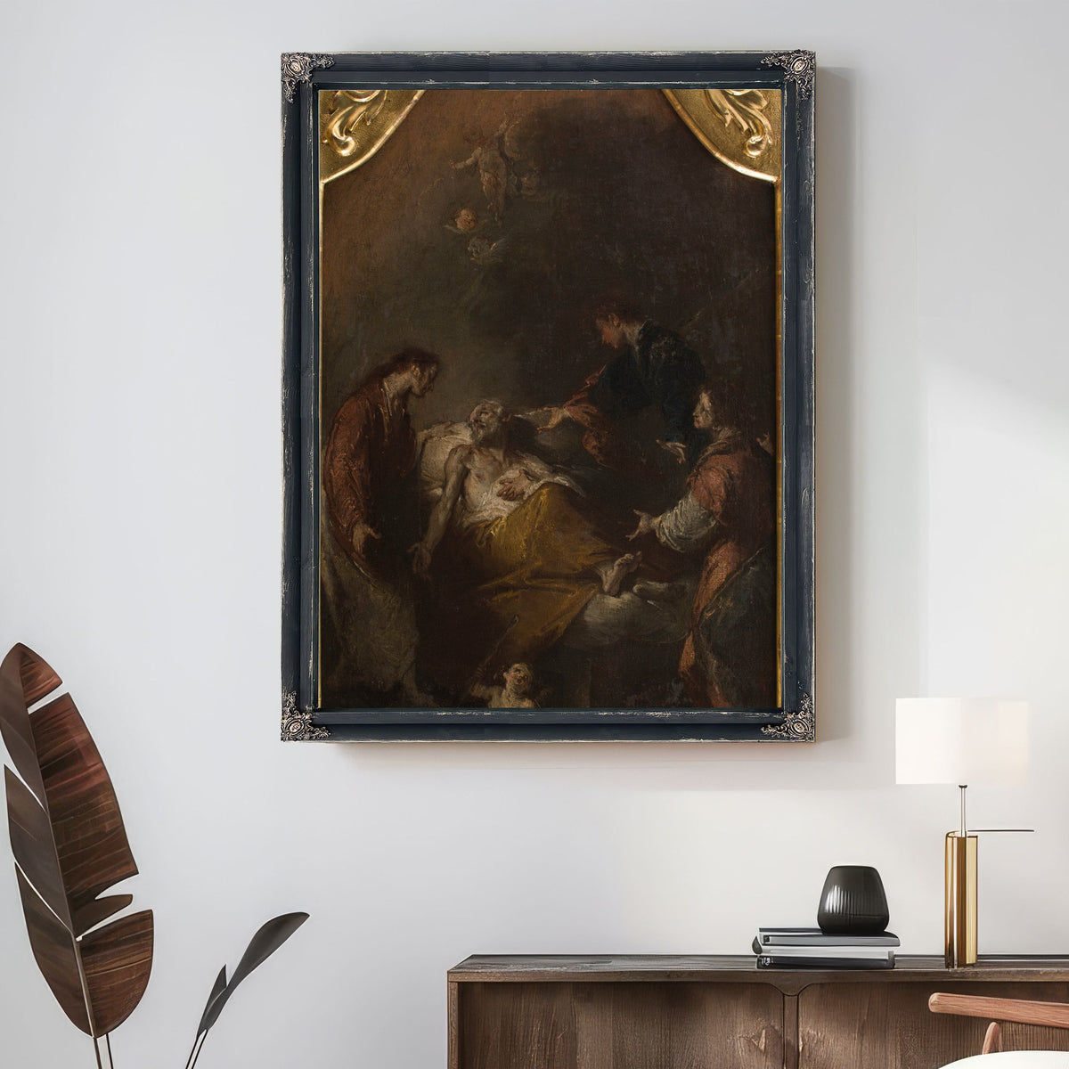 Death Of Saint Joseph By Giuseppe Bazzani