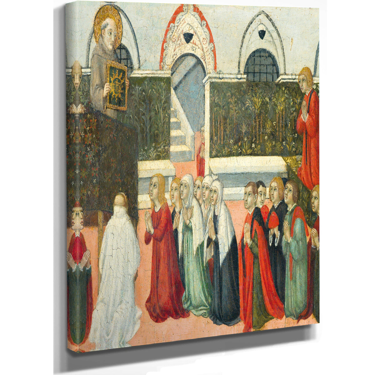 The Preaching Of Saint Bernardino By Sano di Pietro