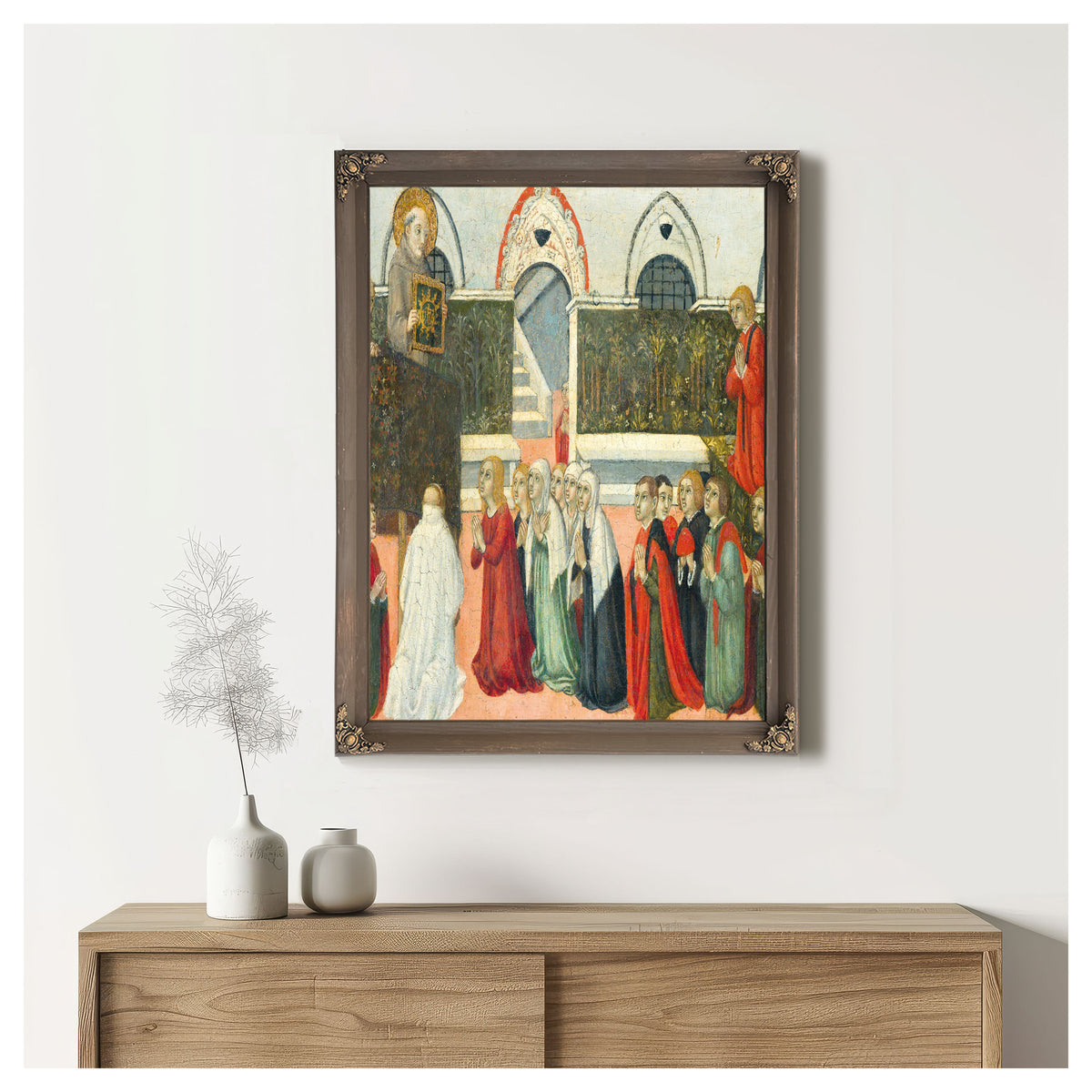 The Preaching Of Saint Bernardino By Sano di Pietro