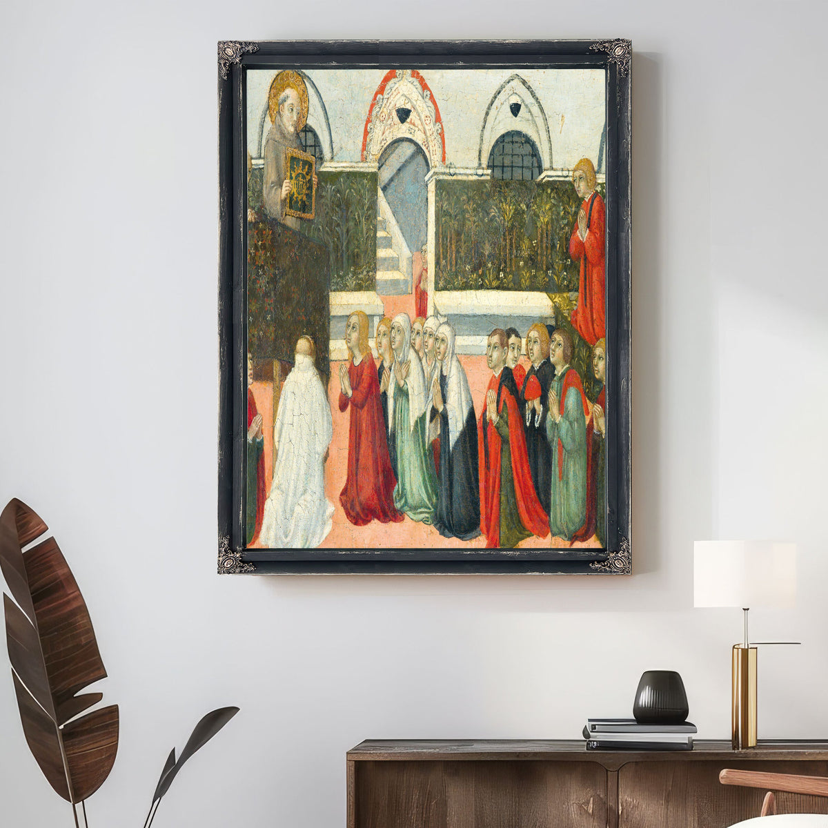 The Preaching Of Saint Bernardino By Sano di Pietro