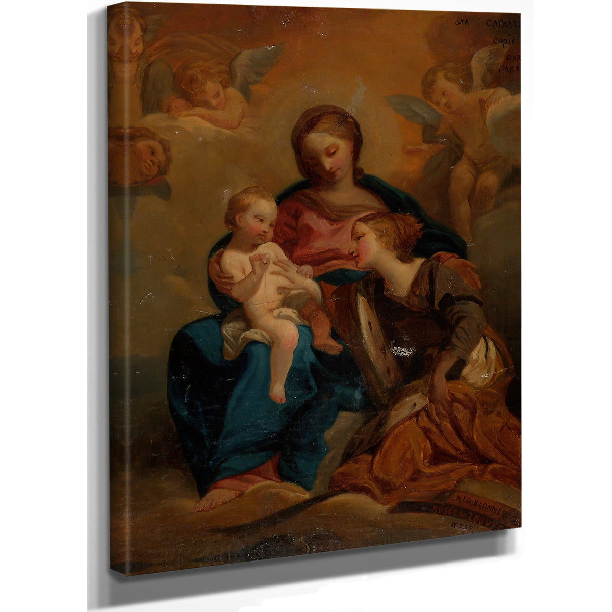 The Mystical Marriage Of Saint Catherine By Nils Jakob Olsson Blommér
