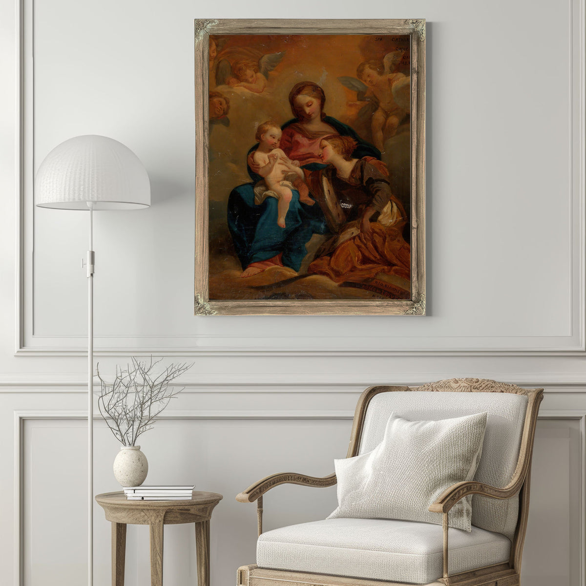 The Mystical Marriage Of Saint Catherine By Nils Jakob Olsson Blommér