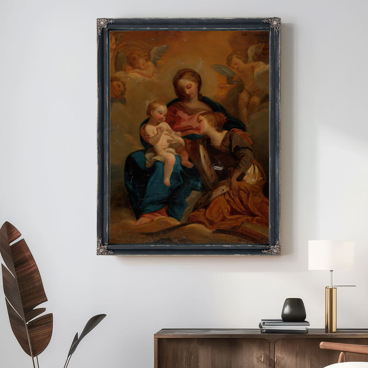The Mystical Marriage Of Saint Catherine By Nils Jakob Olsson Blommér