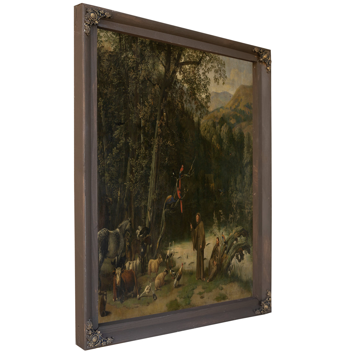 Saint Francis Of Assisi Preaching To The Animals By Jan Siberechts