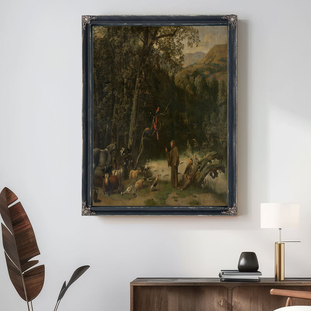 Saint Francis Of Assisi Preaching To The Animals By Jan Siberechts