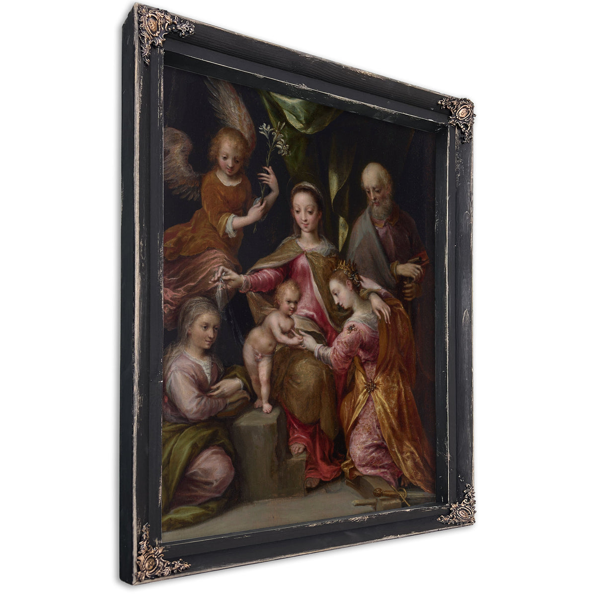 The Mystic Marriage Of Saint Catherine Of Alexandria 4 By Dirck de Quade van Ravesteyn