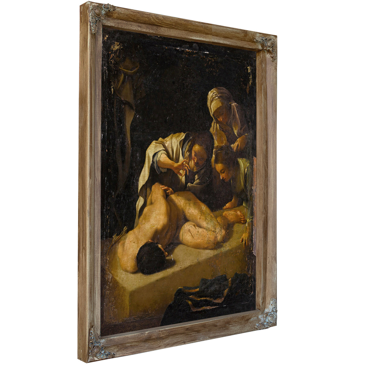 Saint Irene Tending Saint Sebastian By Bartolomeo Schedoni