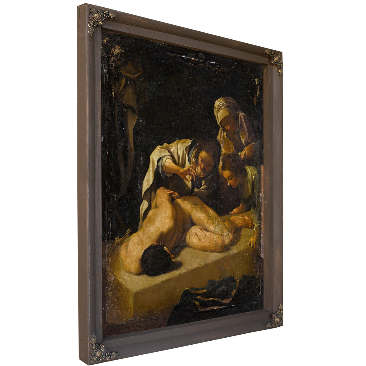 Saint Irene Tending Saint Sebastian By Bartolomeo Schedoni