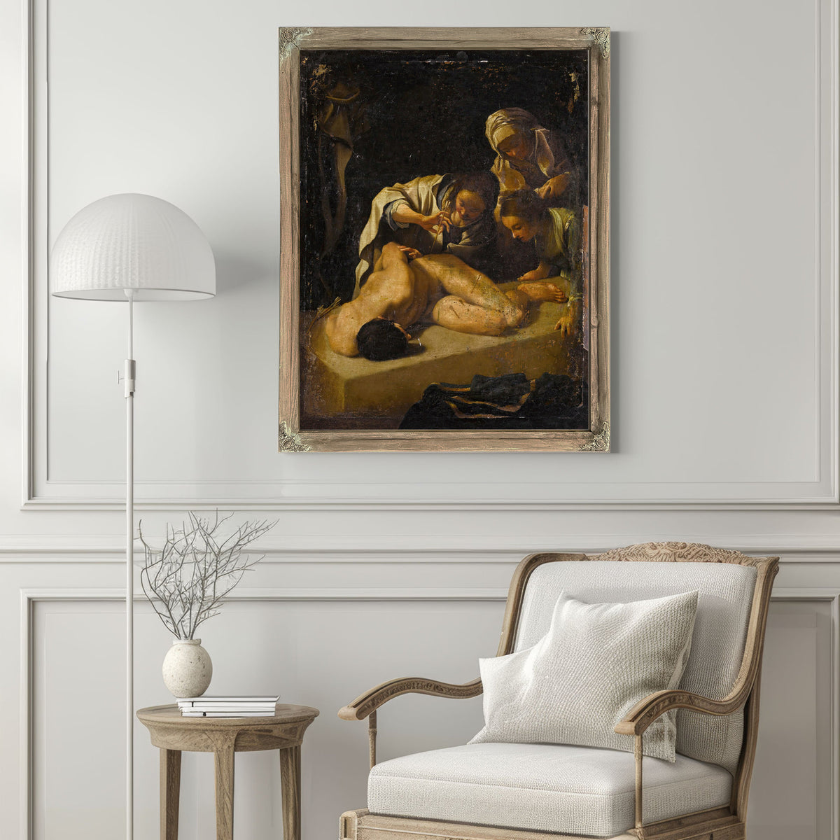Saint Irene Tending Saint Sebastian By Bartolomeo Schedoni