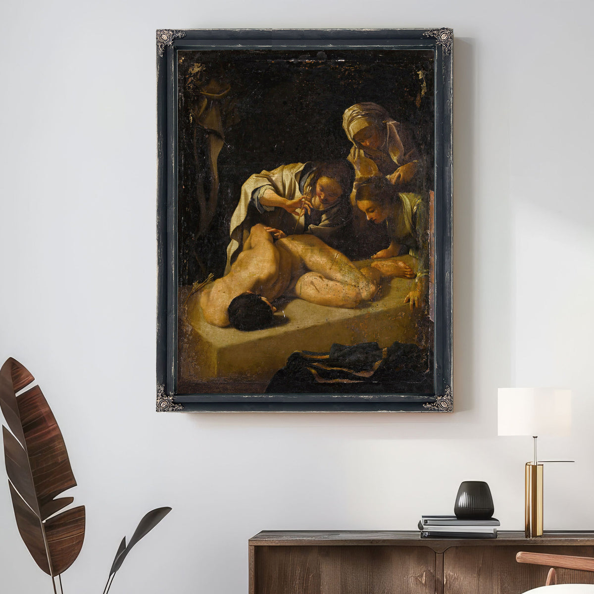 Saint Irene Tending Saint Sebastian By Bartolomeo Schedoni